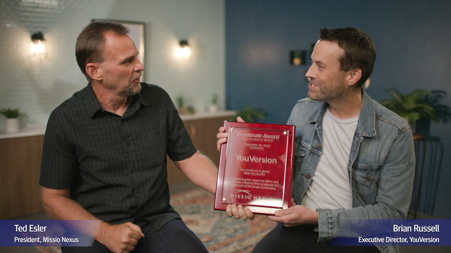 Excelerate Award Presented to YouVersion